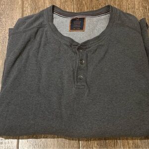 * SOLD*  Denver Hayes Men's Grey Henley Shirt